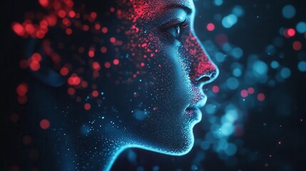 A data scientist visualizing complex data sets as glowing holographic charts and graphs, Big Data, Digital Art, High detail