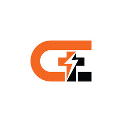logo initial ce negative electricity