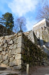 備中松山城 大手門跡の石垣