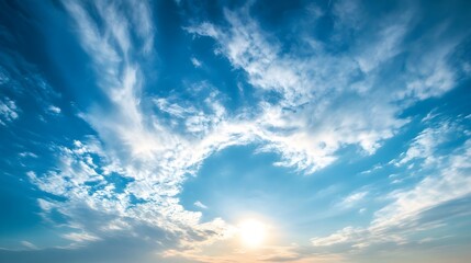 Obraz premium A surreal sky with clouds forming a perfect Earth-shaped pattern