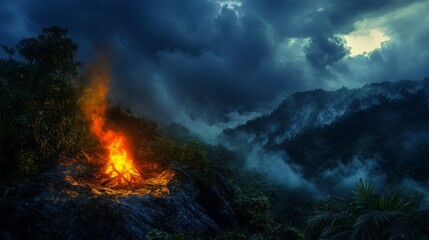 Fototapeta premium Professional Stormy Glowing Roaring Insights for Modern Applications