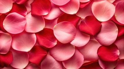 Obraz premium rose petals background, red and pink rose petals texture