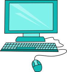 computer mouse and keyboard clipart
