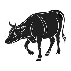 vector illustration of a rhinoceros