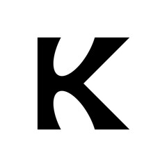 Letter K logo. Icon design. Template elements. Geometric abstract logos
