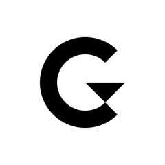 Letter G logo. Icon design. Template elements. Geometric abstract logos
