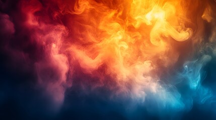 An Enchanting Display of Smoke and Colorful Graphic Options Inviting Boundless Creativity