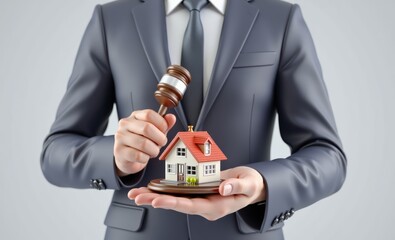 Affordable mortgage loan to buy housing a government official hands over housing property residence permit and migration realtor sells real estate big waiting list corruption risks property estate rea