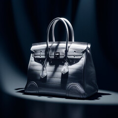 Premium Leather Female Handbag for product mockup