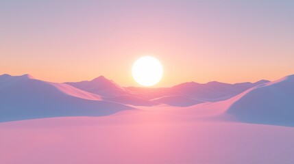 Obraz premium Breathtaking sunrise over misty mountains nature landscape tranquil environment serene viewpoint