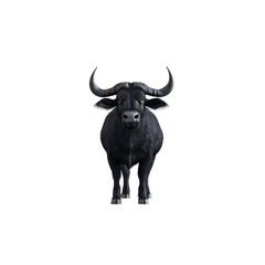 Naklejka premium Black Water Buffalo Standing Proudly in a Natural Setting
