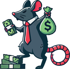 corruption rat character vector