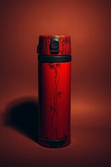  Art photograph, depicting a creepy thermos