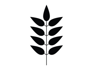 Black Plant leaf silhouette