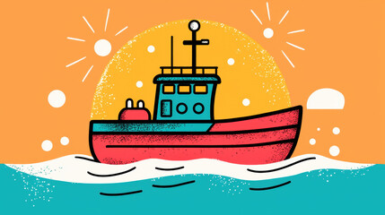 Obraz premium Transportation, A ship navigating through icy waters, showcasing the beauty of frozen landscapes and maritime exploration.