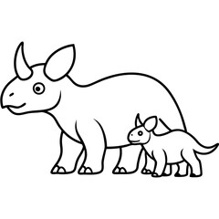 vector illustration of a rabbit