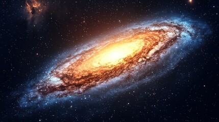 Obraz premium Spiral galaxy in deep space