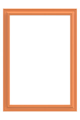 Picture frame. Portrait frame. 3D illustration.