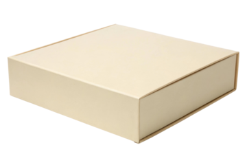 Neutral colored box suitable for gift wrapping or storage use for special occasions and daily organization needs in homes and offices, cut out
