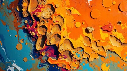 Art abstract acrylic painting of sand