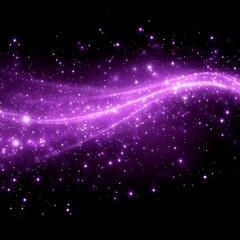 Obraz premium Abstract purple cosmic energy flow in space