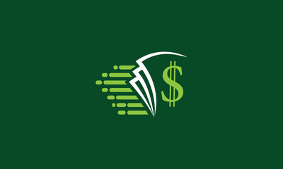 Fototapeta premium fast money logo