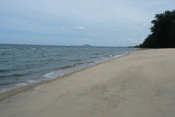 Sandy beach and sea for background