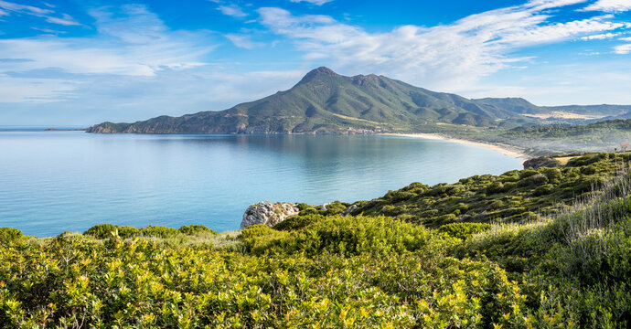 Portixeddu beach, Sardinia island, Italy