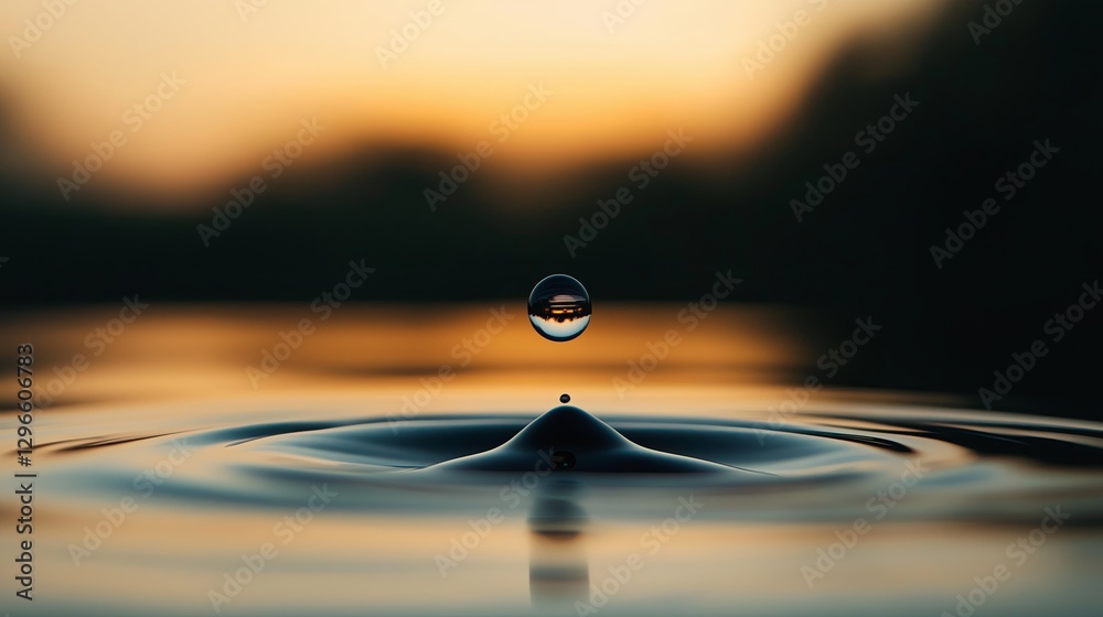 Poster a single ink droplet suspended in the air. --ar 16:9 --style raw --v 6.1 job id: 510f16cf-c317-454c-