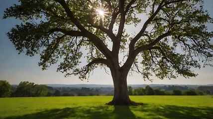 Obraz premium The Lone Guardian of the Field