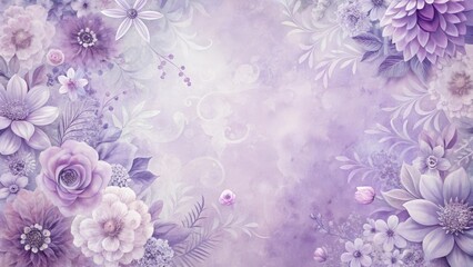 Pastel violet floral background with intricate details and soft texture