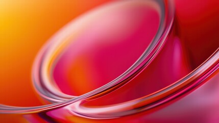 red glass and Liquid matte abstract wave. 3d rendering illustratiuon.