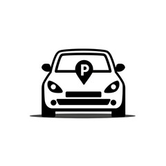 Obraz premium Modern sedan with smooth bodywork high resolution logo