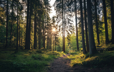 Fototapeta premium morning in the forest