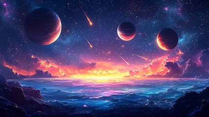 Tropical pineapples framed by vibrant leaves