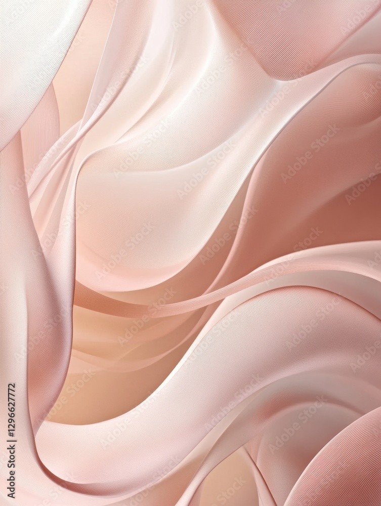 Aufkleber soft flowing fabric in pastel tones creates a soothing visual experience in a contemporary setting. 