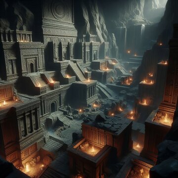 Forgotten Tomb in Dwarven Underground Kingdom

