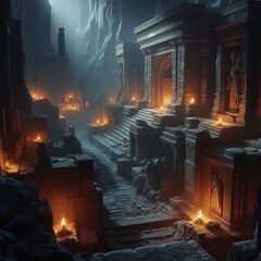 Forgotten Tomb in Dwarven Underground Kingdom
