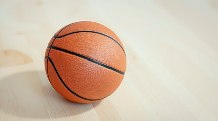 Obraz premium Art photograph of a basketball on a floor
