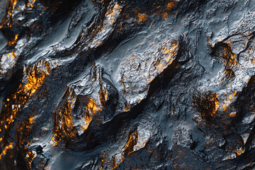 Abstract Dark and Golden Texture