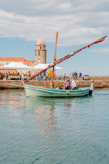 Collioure harbor in France