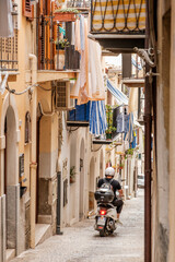 narrow street in Sicily
