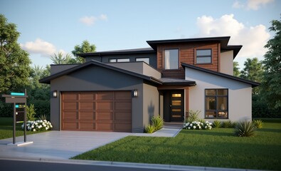Real estate agents offer housing estates in projects explaining and presenting information about homes and purchasing real estate trading concept planning to buy property real estate business property