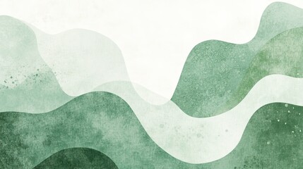Minimalist design with soft pastel gradient hues, smooth transitions, subtle texture, and light green accents in geometric shapes or brush strokes. A fresh, peaceful, and modern atmosphere with a touc