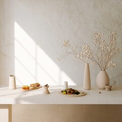 A photo of a clean and simple background for food photography.