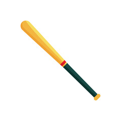 Baseball bat flat vector design isolated on a white background