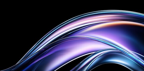 glass and Liquid matte abstract wave. 3d rendering illustratiuon.