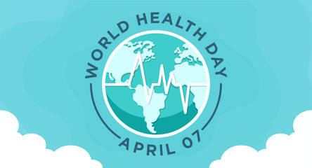 World Health Day is a global health awareness day celebrated every year on  April. Vector illustration design