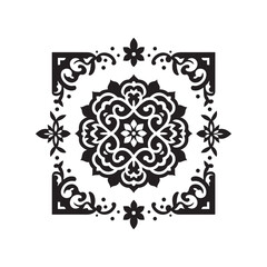 Creative Islamic Ornament Design Silhouette Vector Illustration | Decorative Cultural Art Design