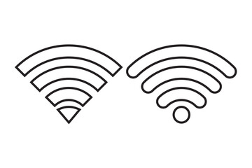 Wifi icon set. signal vector icon. Wireless icon vector